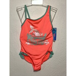 Girls Candy Girl One Piece Swimsuit MERMAID SQUAD Size 6/6X NEW NWT B6